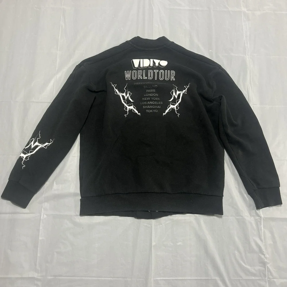 Adidas x Lego Youth Size L Vidiyo Bomber Jacket World Tour Black H65317